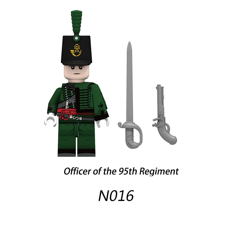 N013 N014 N015 N016 N017 N018 N019 N020 N021 N022 N023 N024 Soldiers Series British Fusilier Scottish bagpiper 95th Rifles Building Blocks Action Figures Educational Toys For Kids Gifts