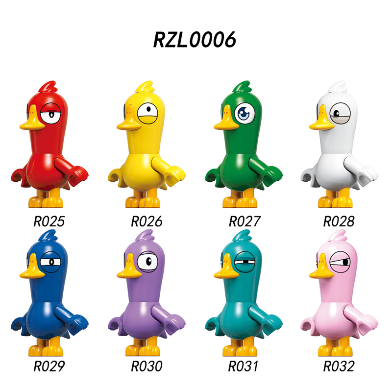 RZL0006 R025 R026 R027 R028 R029 R030 R031 R032 Popular Game Series Goose Goose Duck Building Blocks Action Figures Educational Collection Toys For Kids