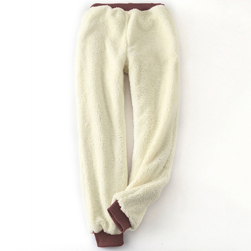 2021 Winter New Christmas Deer Print Velvet Women's Pants D01507