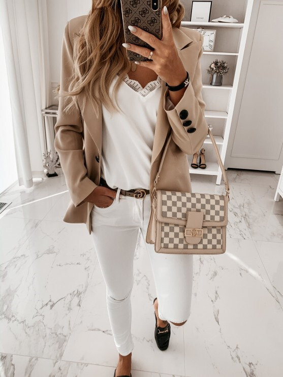 New Autumn and Winter Long Sleeve Solid Color Suit Collar Button Suit Small Coat Cardigan C03602