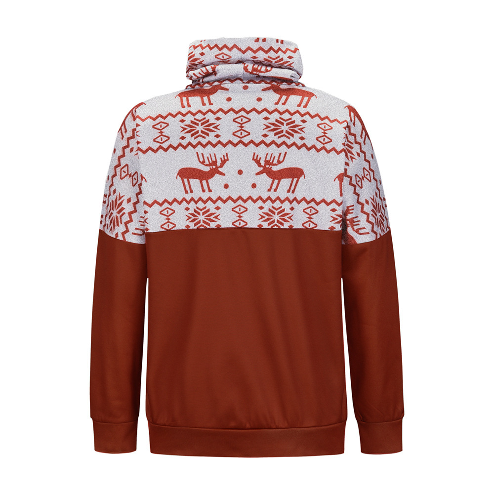 Unlimon Women's Winter Long Sleeve Pullover Sweater 2021 New Pullover Christmas Print Casual Plush Top C03719