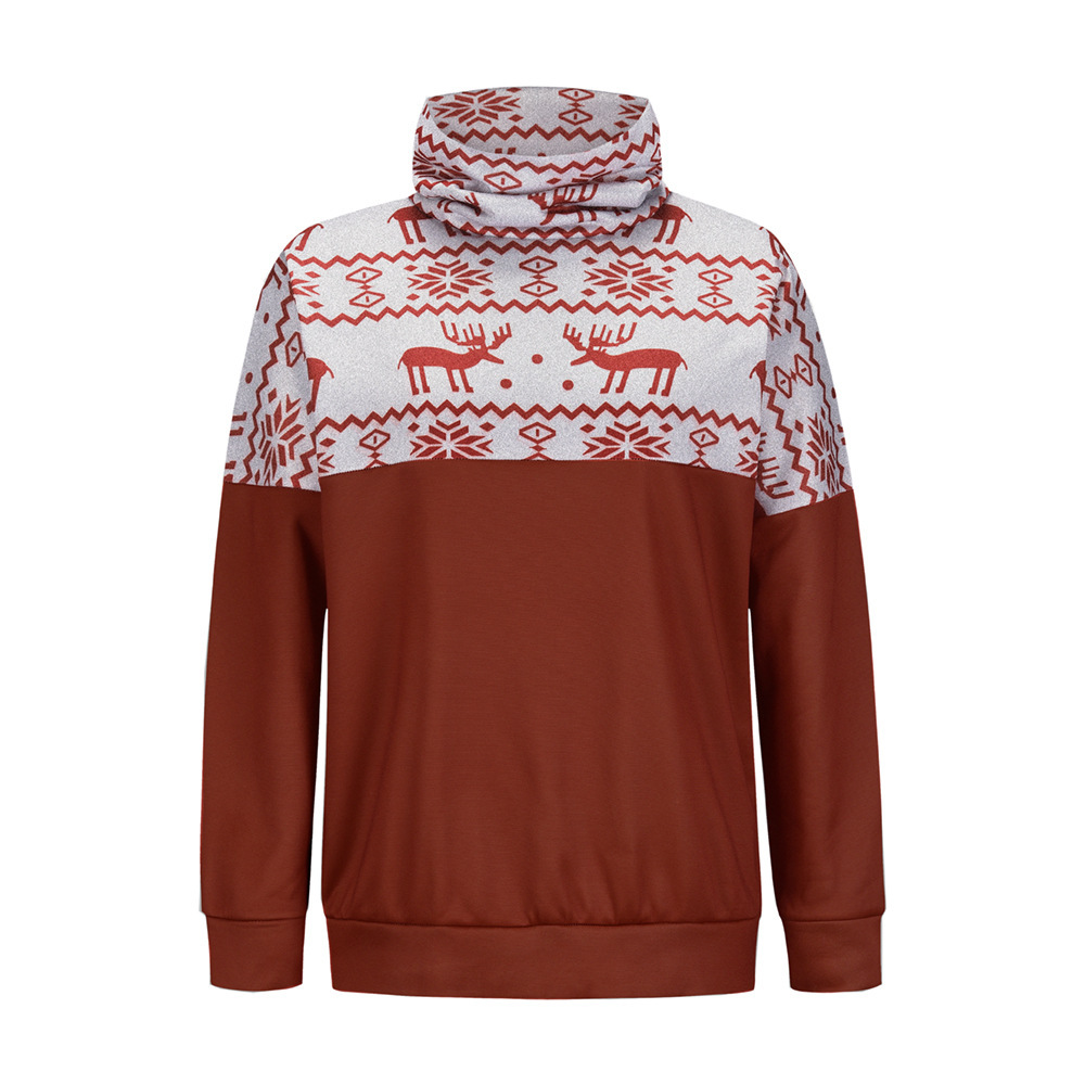 Unlimon Women's Winter Long Sleeve Pullover Sweater 2021 New Pullover Christmas Print Casual Plush Top C03719