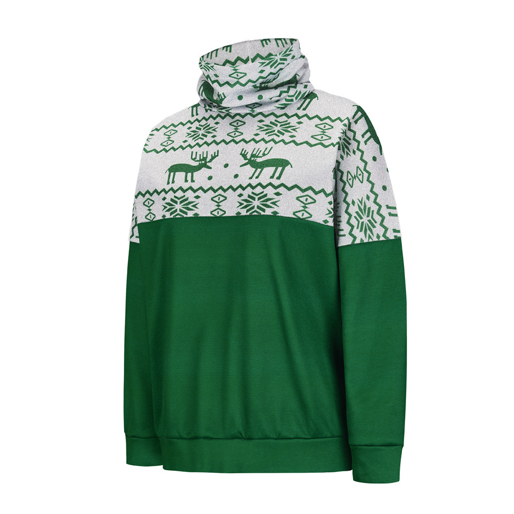 Unlimon Women's Winter Long Sleeve Pullover Sweater 2021 New Pullover Christmas Print Casual Plush Top C03719