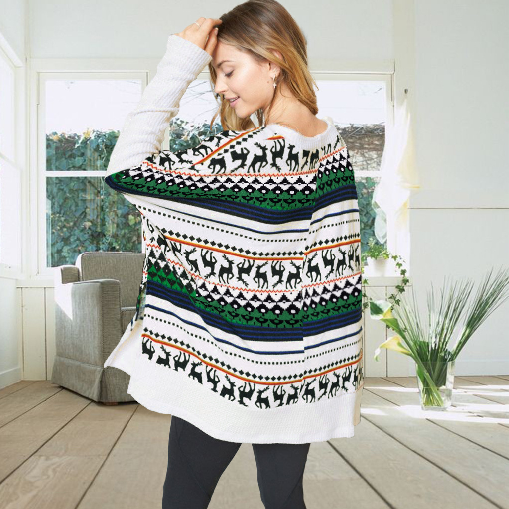 Unlimon Plush Cloak Shawl Coat 2021 Autumn Winter New Casual Loose Women's Coat C03717