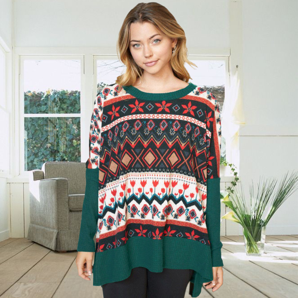 Unlimon Plush Cloak Shawl Coat 2021 Autumn Winter New Casual Loose Women's Coat C03717