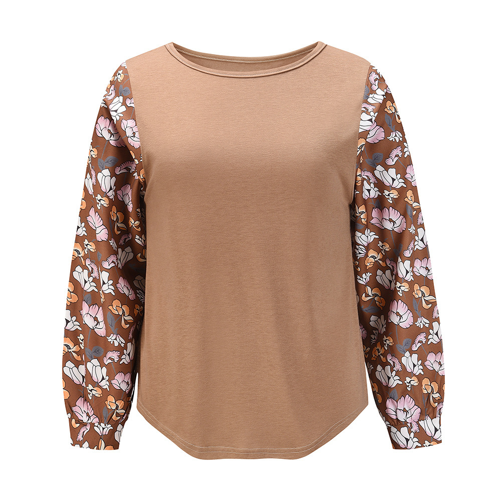Unlimon Bottomed Pullover Women's Spring And Autumn Winter Round Neck Thin Top 2021 New Foreign Style Floral Sweater Top C03716