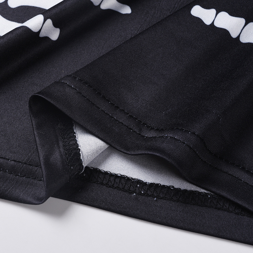 Unlimon Nightclub Sexy Knitted Long Sleeve Top Slim Fit Pants Set Halloween Costume Sets E01F513