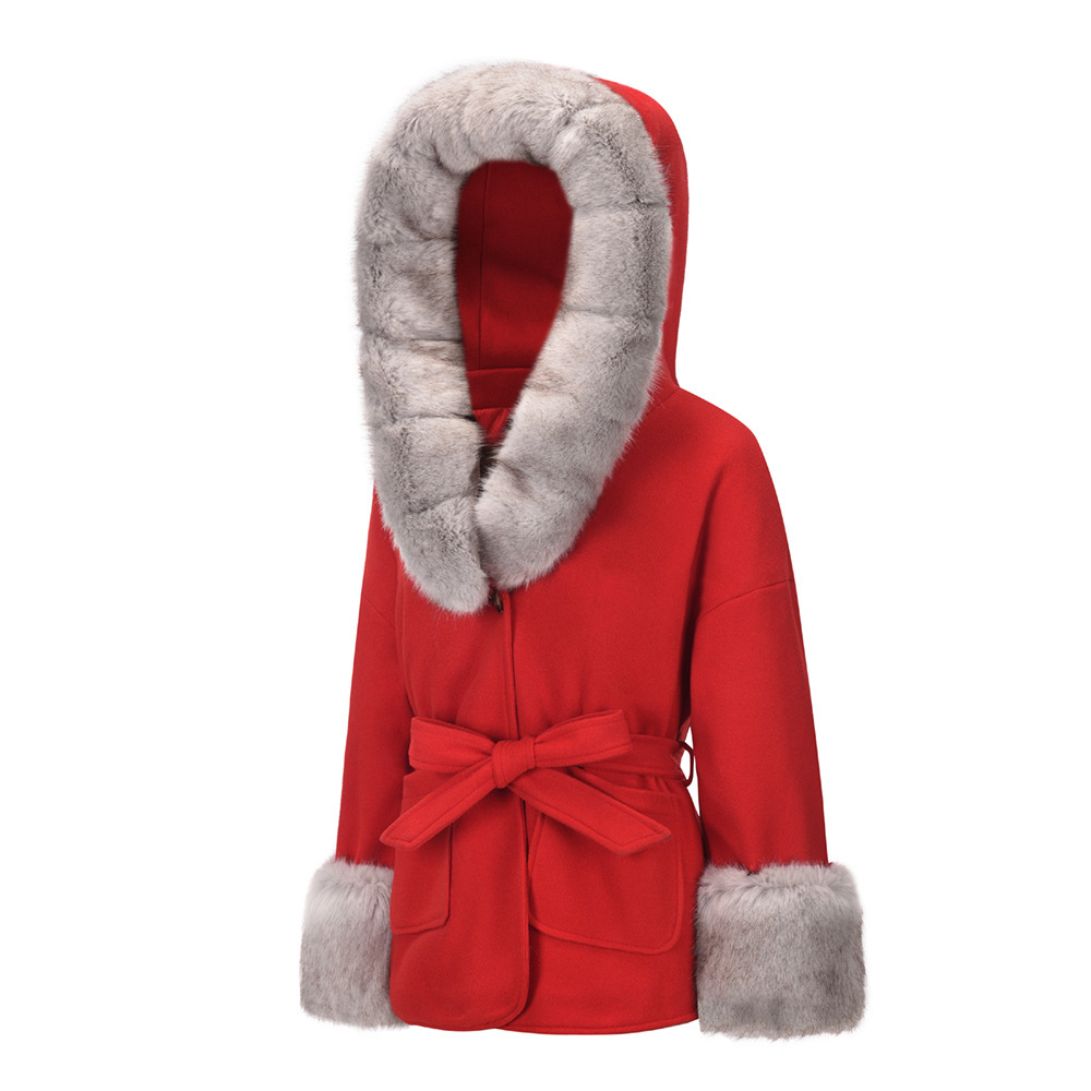 Short Wool Collar Cotton Wool Jacket 2021 Winter Thickened Warm Casual Loose Coat C05002