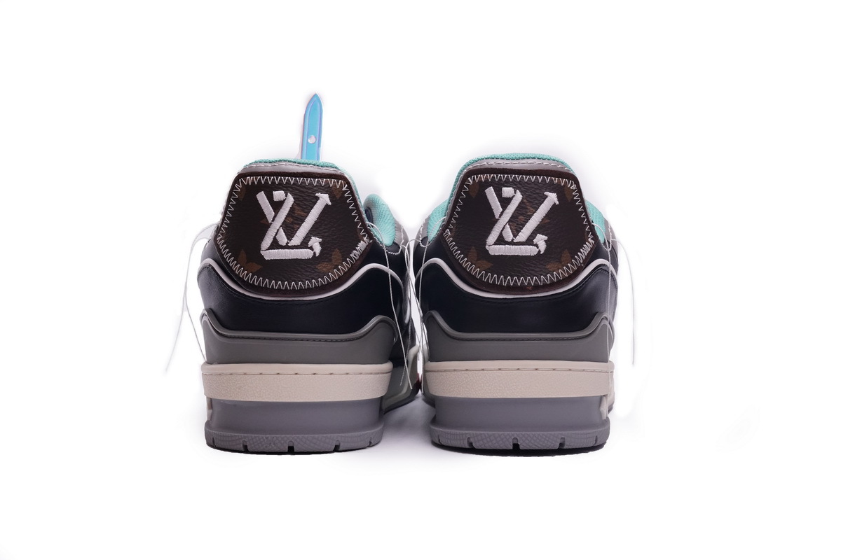 MS0211 Louis Vuitton Trainer Black Green Orange