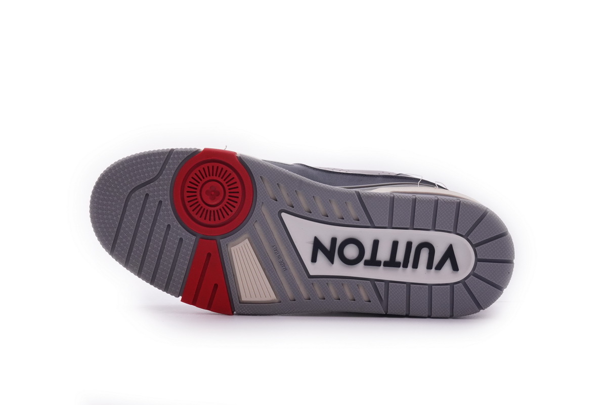 MS0211 Louis Vuitton Trainer Black Red Yellow