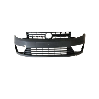 FRONT BUMPER BLACK TEXTURED FINISH-WITH RADIATOR GRILL-WITH MOLDING HOL fit for CADDY - Mod. 04/15 -,2K5 807 217J 9B9  
