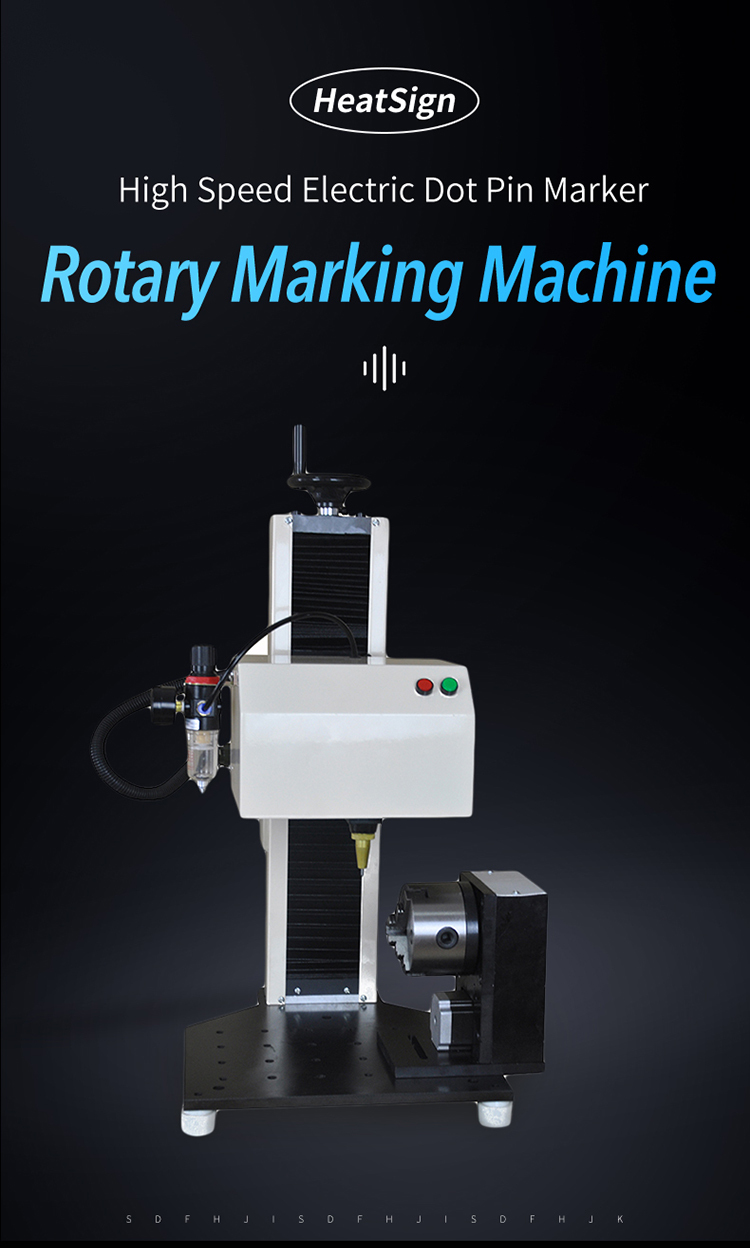 Pneumatic Rotary Marking Engraver for Cylindrical Part Metal Engraving HS-DP01-R Pneumatic Rotary Marking Engraver for Cylindrical Part Metal