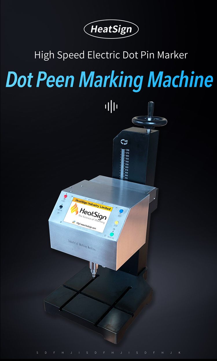 Desktop Metal Part Deep Dot Pin Peen Engraver Marking Machine Desktop Deep Dot Pin Peen Marking Machine | HT Marker