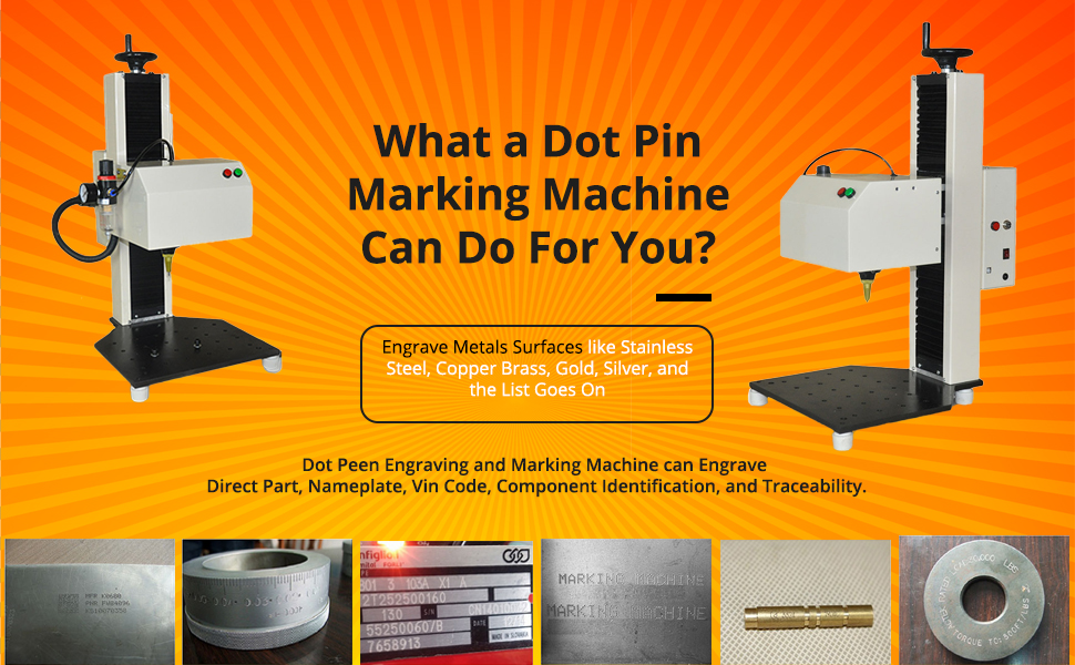 Benchtop Pneumatic Deep Dot Peen Engraving Machine for Metal Parts HS-DP01 Buy Dot Peen Engraving Machine For Metal Online at HT Marker