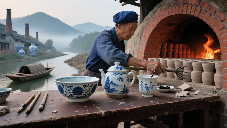 The Rich Heritage of Porcelain Production in Jingdezhen: China’s Porcelain Capital and Its Thousand-Year Legacy of Blue-and-White Porcelain