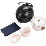 Marble Tea Set Portable Tea Set with Case
