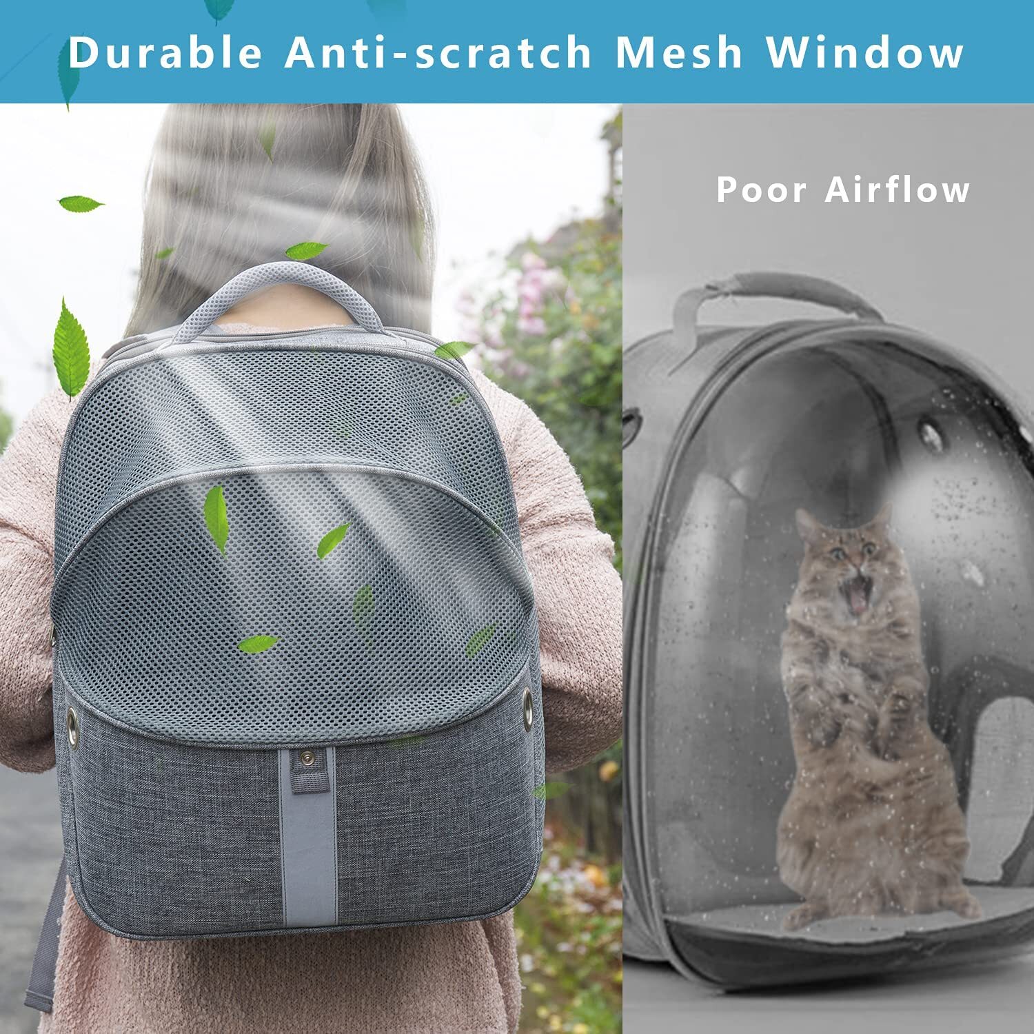 Cat carry backpack with window best sale