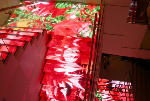Led staircase screen of Commercial Plaza