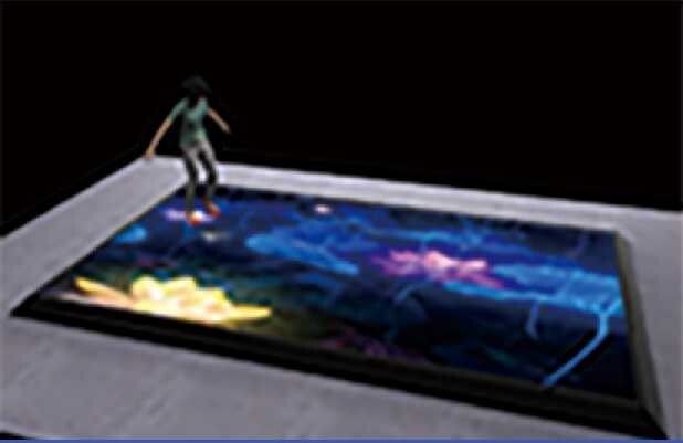  Intelligent Interactive Floor LED Tile Screen