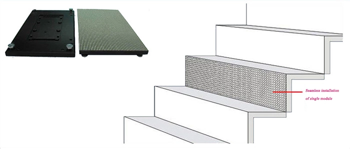Y4.68 Outdoor or Indoor Led Stair Screen