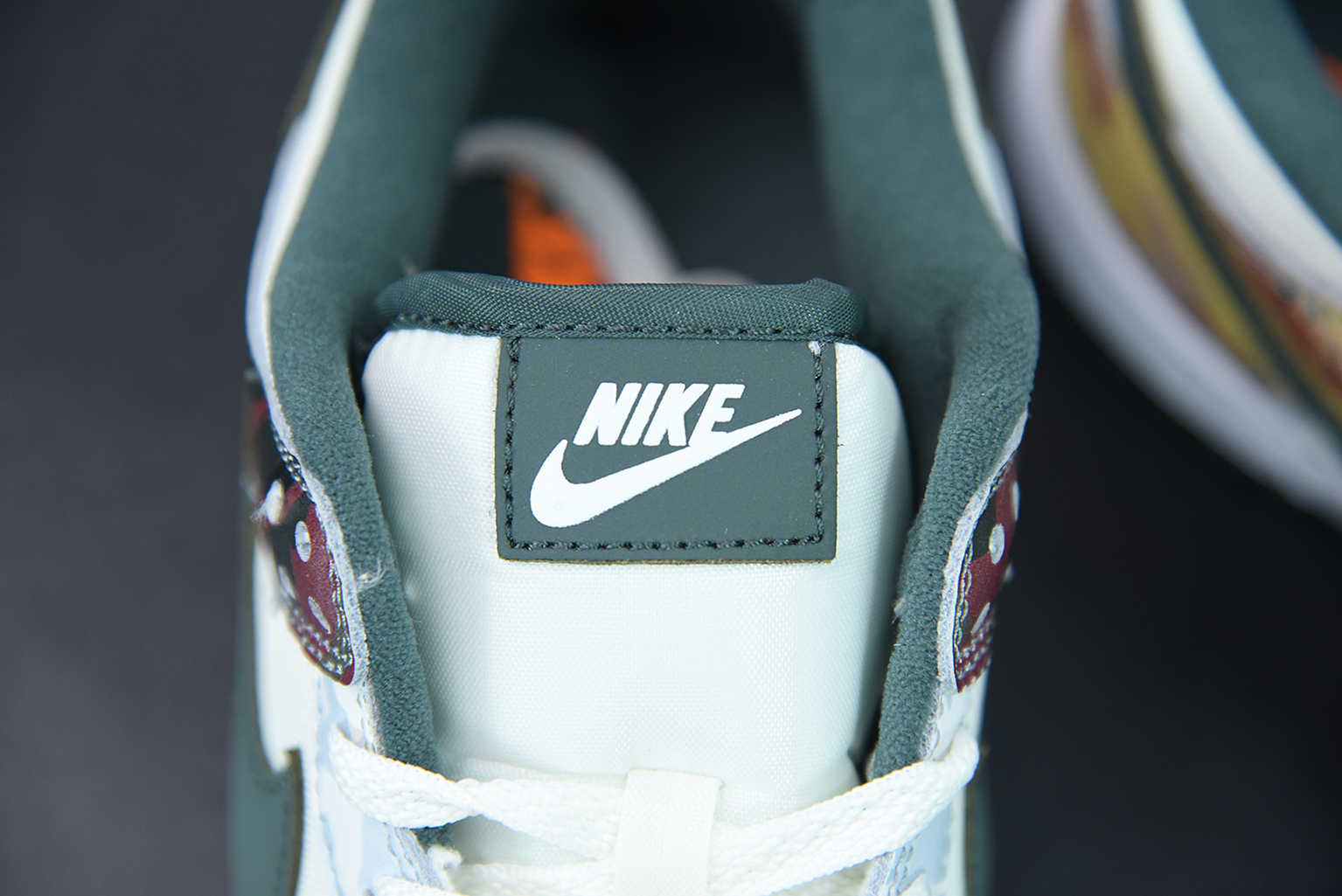 PK SB Dunk Low Multi Camo Vintage Green Total Orange White,DH0957-100