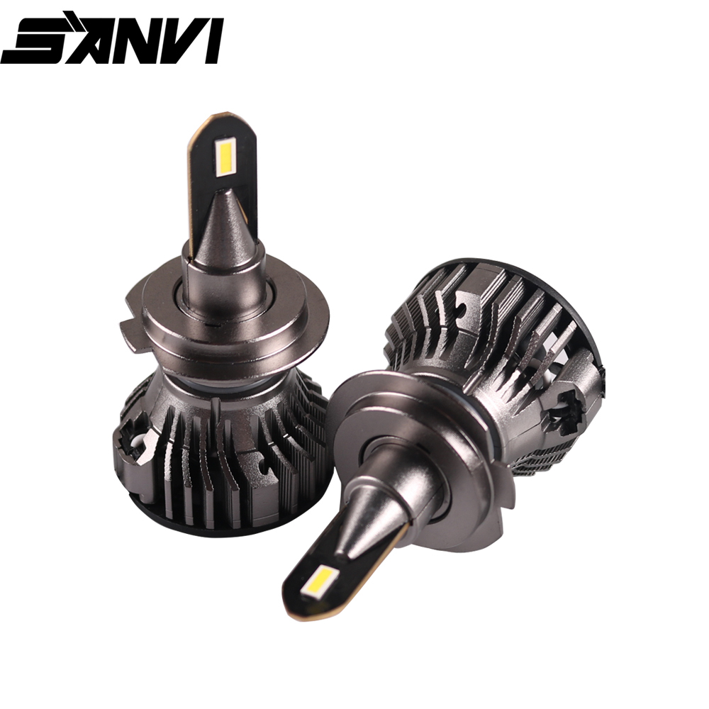 Sanvi H1 H4 H7 H11 9005 9006 Auto LED Headlight Bulbs 50W 6000K Graphene LED Headlamp for Car Motorcycle headlight fog Lights  