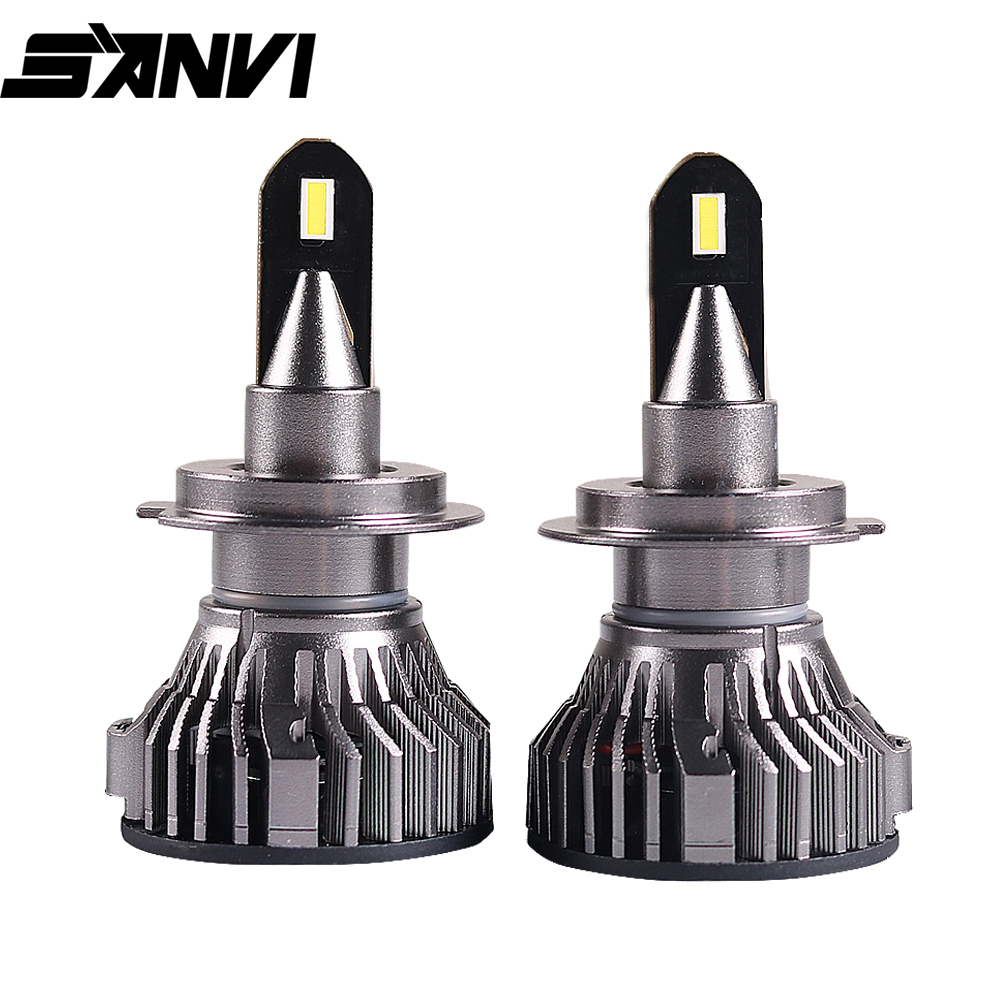 Sanvi H1 H4 H7 H11 9005 9006 Auto LED Headlight Bulbs 50W 6000K Graphene LED Headlamp for Car Motorcycle headlight fog Lights  