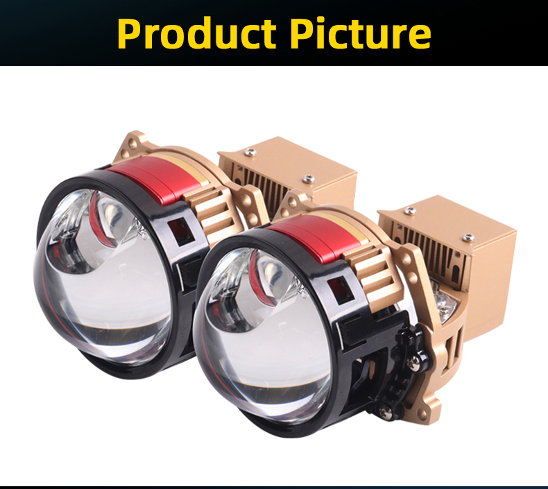 Factory New Coming Customize 3 Inch L80 Bi LED Projector Lens Headlight Direct Laser High Beam 59w 6000k Super Bright Auto Bulbs  
