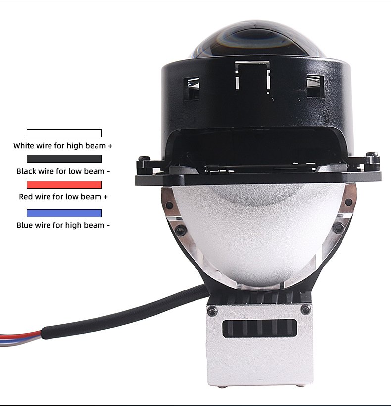 SANVI New High Power 56w 6000k 3 Inch 24v A11 Bi LED Projector Lens Headlight for Truck Auto Light Upgrading Retrofit Kit  