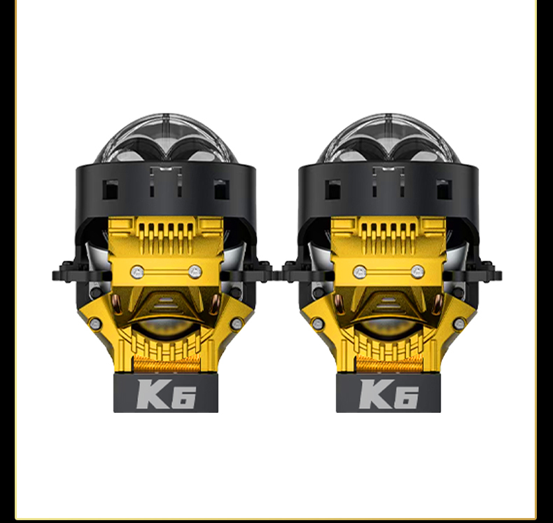 Sanvi KUIJIA Armor Series Especially for Agents Abroad 3 inch Size 80W 6000K K6 LED Projector Lens Headlights Upgrading Retrofit Kits for Car Motorcycle Headlights