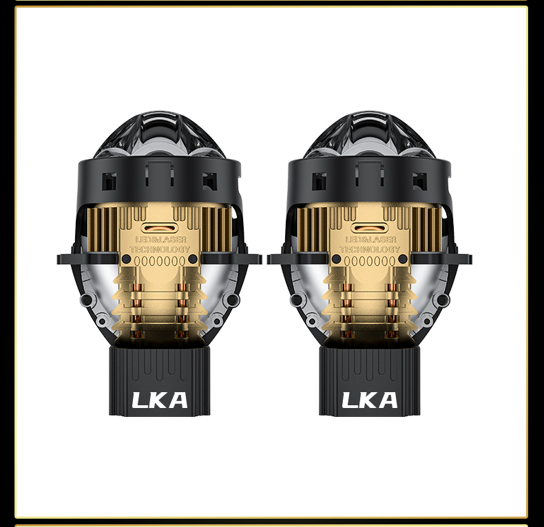 Sanvi KUIJIA Armor Series Especially for Agents Abroad 3 inch Size 85W 6000K LKA Auto Bi LED Projector Lens Headlights Upgrading Retrofit Kits for Car Motorcycle Headlights