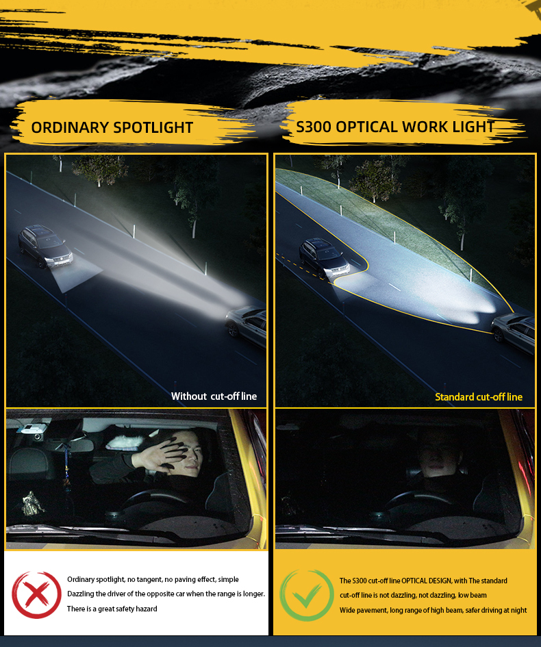 Sanvi Auto Lights S300 Universal Blue LED Car Front Grille Light Strobe Running Lamps DRL White Yellow 12V 92W Auto Bulb for CT200h Accord X3 X5