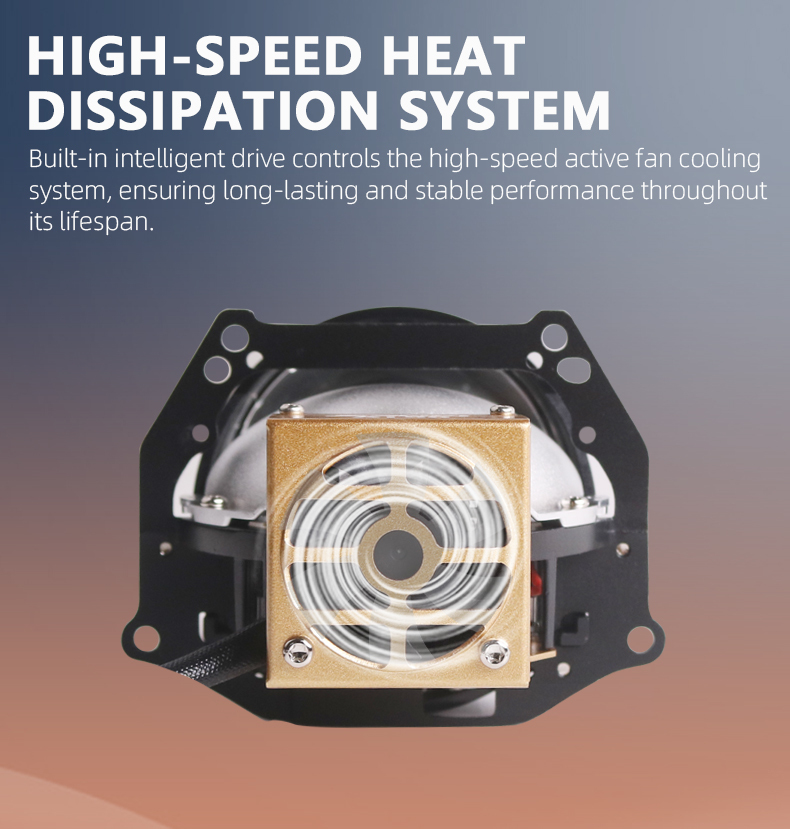 Sanvi auto lighting system new arrival 61w 6000k 3000k smart Ai50 bluetooth app led projector lens headlight brightness power color adjustable led headlights