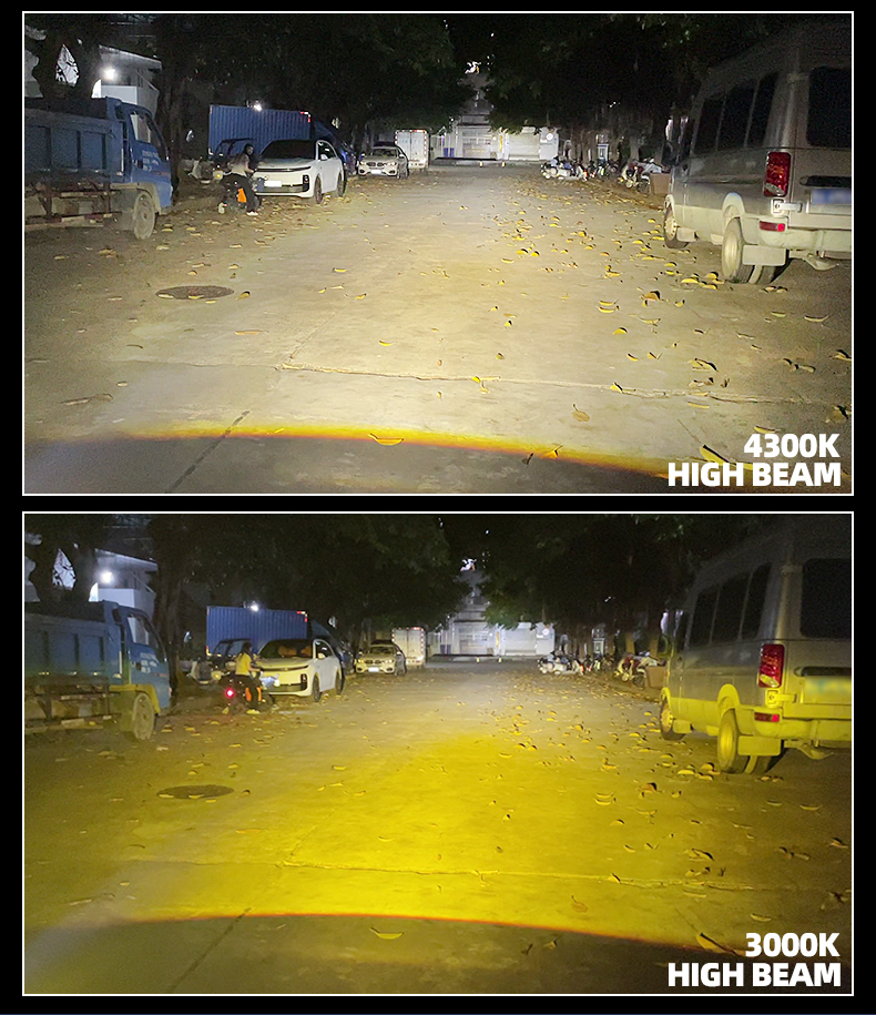 Sanvi auto lighting system new arrival 61w 6000k 3000k smart Ai50 bluetooth app led projector lens headlight brightness power color adjustable led headlights