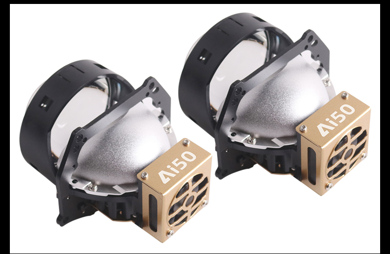 Sanvi auto lighting system new arrival 61w 6000k 3000k smart Ai50 bluetooth app led projector lens headlight brightness power color adjustable led headlights