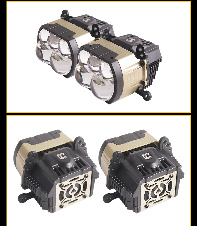 Sanvi auto lights 60w 90w 6000k B5 Blue Lens led projector lens headlight with 5pcs blue led lens for car motorcycle headlight