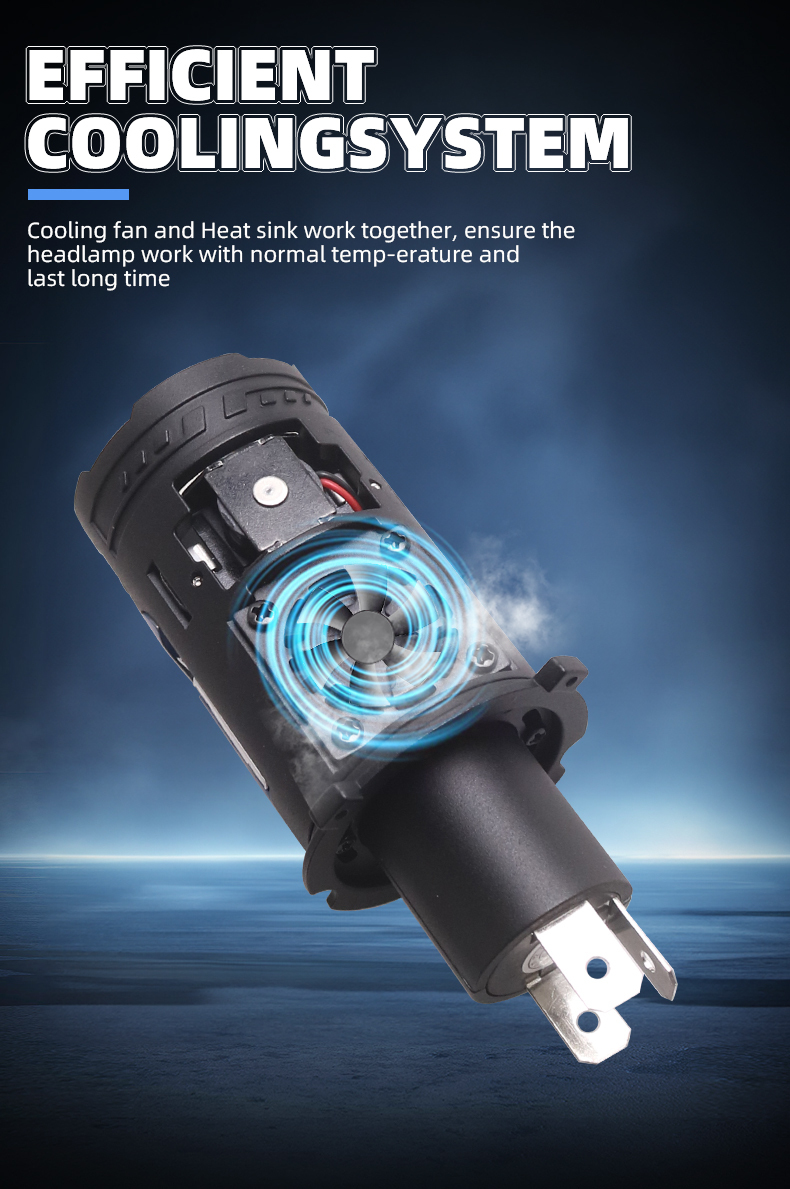 Sanvi auto lighting system 48w 65w 5500k high power H4 mini led projector lens headlight bulbs for car and motorcycle lights