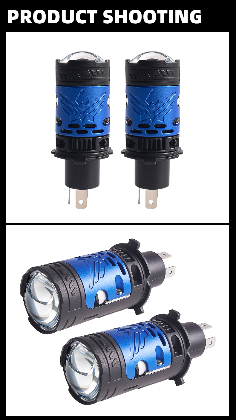 Sanvi auto lighting system 48w 65w 5500k high power H4 mini led projector lens headlight bulbs for car and motorcycle lights