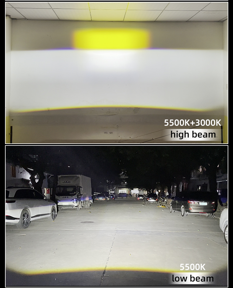 Sanvi automotive auto lighting new arrival S500 eyes 12V blue lens 75w-108w 6000k 3000K high power super bright car motorcycle led grille light spotlight working lamp fog driving headlights