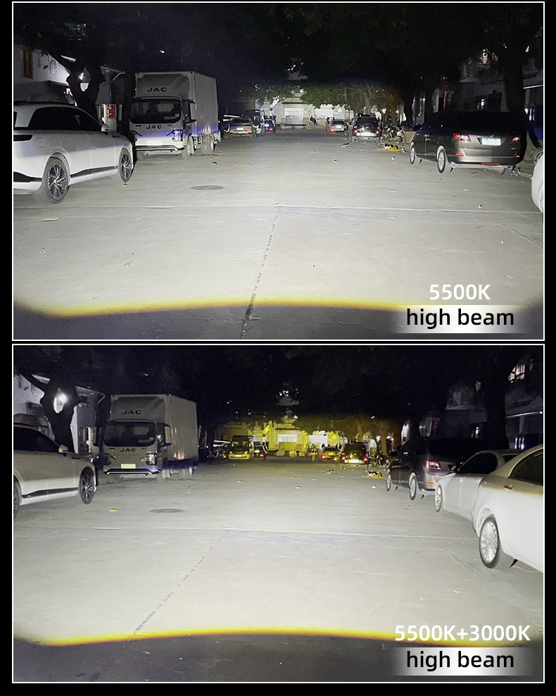 Sanvi automotive auto lighting new arrival S500 eyes 12V blue lens 75w-108w 6000k 3000K high power super bright car motorcycle led grille light spotlight working lamp fog driving headlights