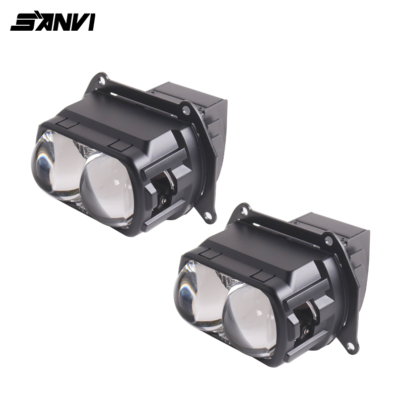 New Arrival Aftermarket Auto Lighting System 68w B2 3.0 Car matrix Blue Lens with Dual Lens High Low Beam Led Projector Lens Headlight