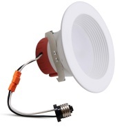 MingBright 4Inch Retrofit LED Recessed Lighting, Recessed Down Lighting ,Dimmable Lighting, Baffle Trim, CRI90, 3000K Warm White Recessed Lighting 4inch/6inch for option 12-Pack