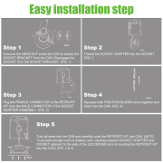 MingBright 4Inch Retrofit LED Recessed Lighting, Recessed Down Lighting ,Dimmable Lighting, Baffle Trim, CRI90, 3000K Warm White Recessed Lighting 4inch/6inch for option 12-Pack