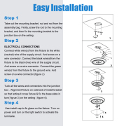 MingBright LED Glass Shade Ceiling Light Fixture, Dimmable Ceiling Lamp Shade Glass, Modern Lamps for Living Room, Bathroom Porch and Bedroom, Damp Location 16W, 3000K, 1050lm, Brushed Nickel