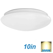 MIngBright 10 Inch Dimmable Flush Mount LED Ceiling Light, 1120LM 16W Ceiling Lamp, Round Lighting Fixture for Bedroom, Kitchen, Bathroom, Hallway (3000K Warm White)