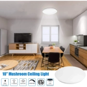 MIngBright 10 Inch Dimmable Flush Mount LED Ceiling Light, 1120LM 16W Ceiling Lamp, Round Lighting Fixture for Bedroom, Kitchen, Bathroom, Hallway (3000K Warm White)