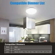 MIngBright 10 Inch Dimmable Flush Mount LED Ceiling Light, 1120LM 16W Ceiling Lamp, Round Lighting Fixture for Bedroom, Kitchen, Bathroom, Hallway (3000K Warm White)