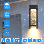 MingBright 13.8'' Outdoor Wall Light Waterproof Porch Lamp, Exterior Wall Lantern Sconce, 3000K Warm White, Perfect For Farm, Patio, Balcony