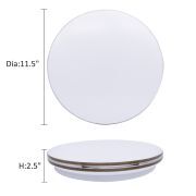 MingBright 11/13 Inch 24W Flush Mount LED Ceiling Light Dimmable , 3 Color Temperatures, For Bedroom, Living Room,Bathroom