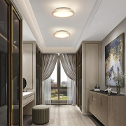 MingBright 16'' 24W LED Flush Mount Ceiling Light Dimmable, 3 Color Temperatures For Bedroom, Kitchen, Living Room,Bathroom